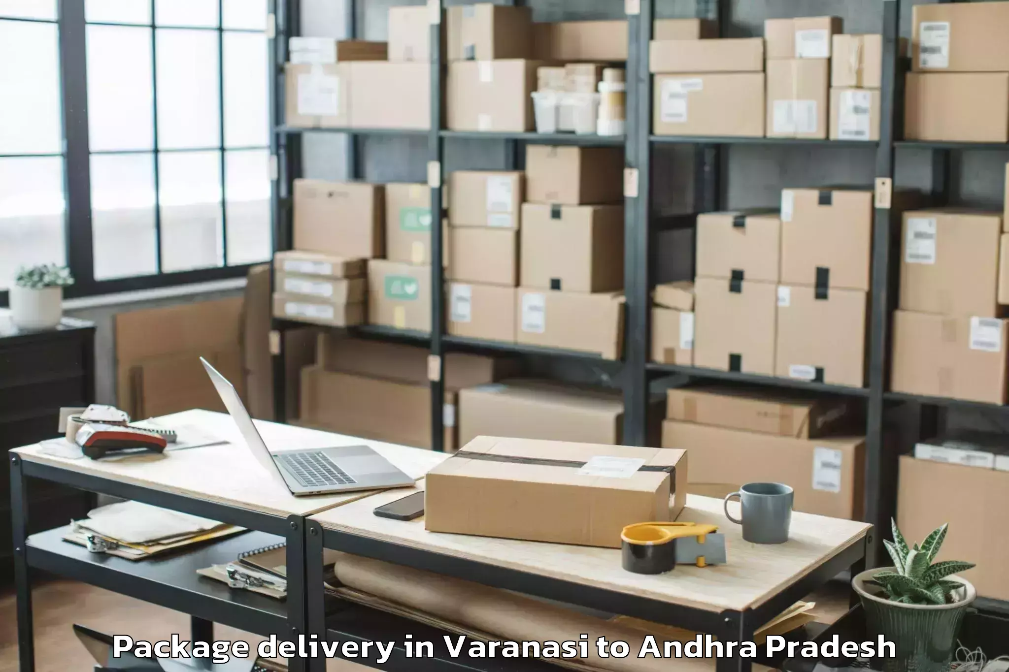 Reliable Varanasi to Kambhamvaripalle Package Delivery